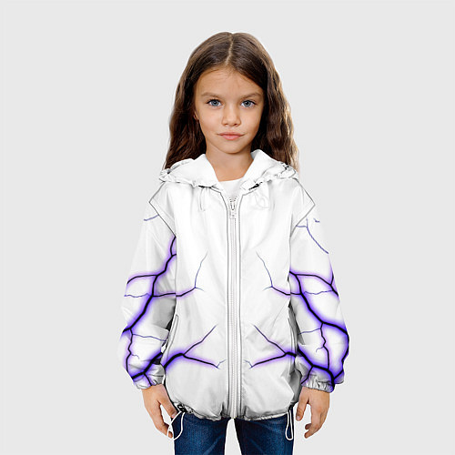 Детская куртка Color white purple / 3D-Белый – фото 3