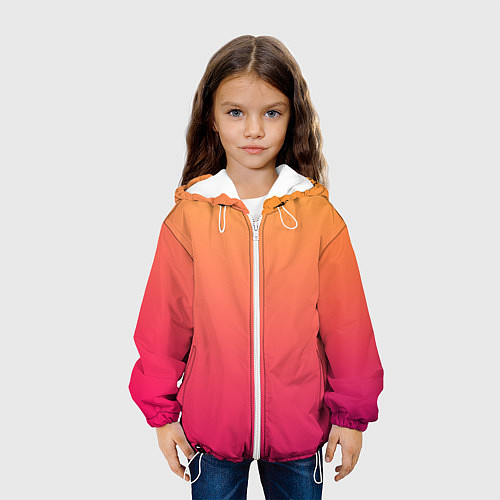 Детская куртка Color orange pink / 3D-Белый – фото 3