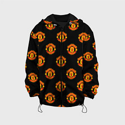 Куртка с капюшоном детская Manchester United Pattern, цвет: 3D-черный