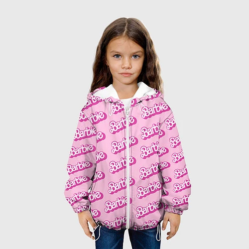 Детская куртка Barbie Pattern / 3D-Белый – фото 3