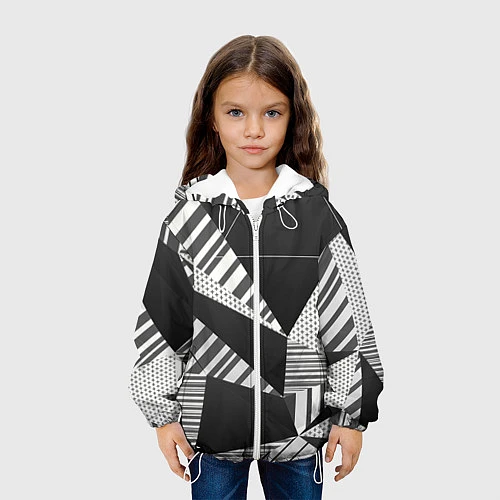 Детская куртка Геометрия / 3D-Белый – фото 3