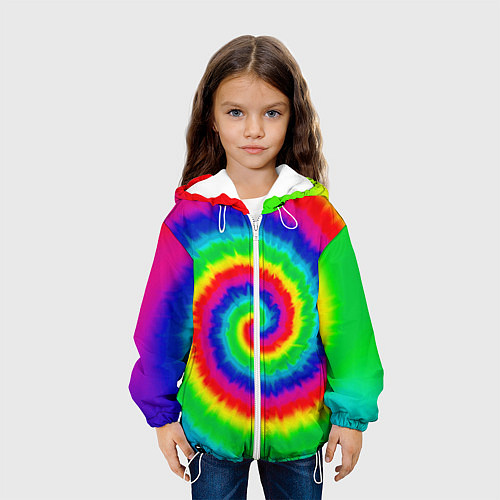 Детская куртка Tie dye / 3D-Белый – фото 3