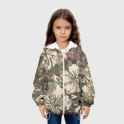Куртка с капюшоном детская Камуфляж, цвет: 3D-белый — фото 2