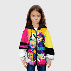 Куртка с капюшоном детская The Beatles: Poly-art, цвет: 3D-черный — фото 2