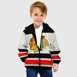 Куртка с капюшоном детская Chicago Blackhawks, цвет: 3D-черный — фото 2