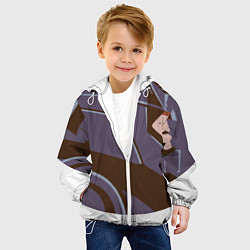 Куртка с капюшоном детская Knights Headgear, цвет: 3D-белый — фото 2