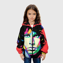 Куртка с капюшоном детская Jim morrison, цвет: 3D-черный — фото 2