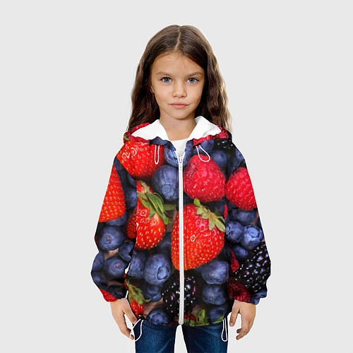 Детская куртка Berries / 3D-Белый – фото 3