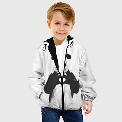 Куртка с капюшоном детская Panda Love, цвет: 3D-черный — фото 2