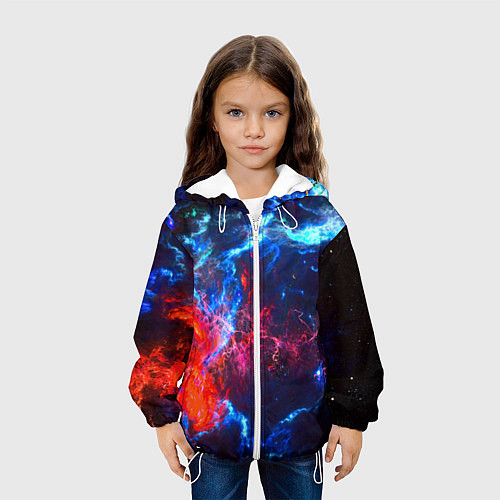 Детская куртка Космос / 3D-Белый – фото 3