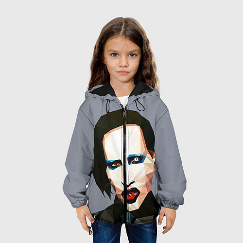 Детская куртка Mаrilyn Manson Art / 3D-Черный – фото 3