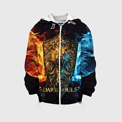 Куртка с капюшоном детская Dark Souls: Lion Shield, цвет: 3D-белый