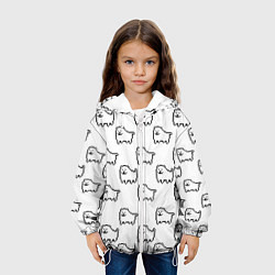 Куртка с капюшоном детская Undertale Annoying dog white, цвет: 3D-белый — фото 2