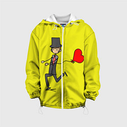 Куртка с капюшоном детская Навстречу любви, цвет: 3D-белый