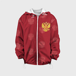 Куртка с капюшоном детская Сборная России по футболу, цвет: 3D-белый