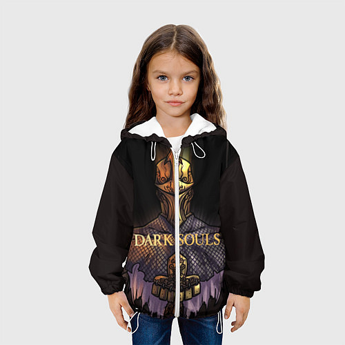 Детская куртка Dark Souls: Knight / 3D-Белый – фото 3