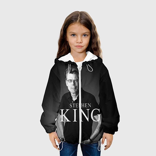 Детская куртка Стивен Кинг / 3D-Белый – фото 3