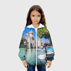 Куртка с капюшоном детская Италия, цвет: 3D-белый — фото 2