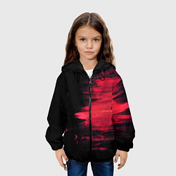 Куртка с капюшоном детская Краска, цвет: 3D-черный — фото 2