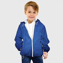 Куртка с капюшоном детская Текстура, цвет: 3D-белый — фото 2