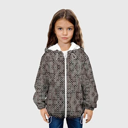 Куртка с капюшоном детская Кольчуга, цвет: 3D-белый — фото 2