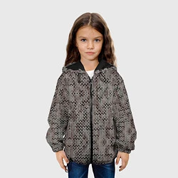 Куртка с капюшоном детская Кольчуга, цвет: 3D-черный — фото 2