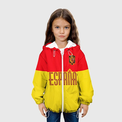 Детская куртка Сборная Испании: Евро 2016 / 3D-Белый – фото 3