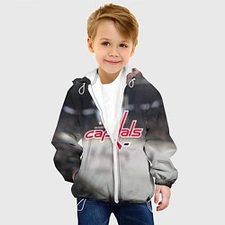 Куртка с капюшоном детская Washington Capitals, цвет: 3D-белый — фото 2