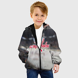Куртка с капюшоном детская Washington Capitals, цвет: 3D-черный — фото 2