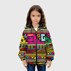 Куртка с капюшоном детская Африка, цвет: 3D-черный — фото 2