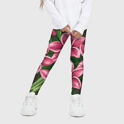 Леггинсы для девочки Райский сад, цвет: 3D-принт — фото 2