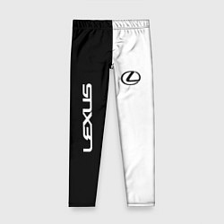 Леггинсы для девочки Lexus: Black & White, цвет: 3D-принт