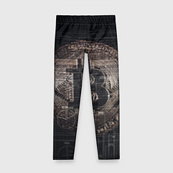 Леггинсы для девочки Биткойн, цвет: 3D-принт