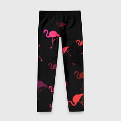 Леггинсы для девочки Фламинго, цвет: 3D-принт