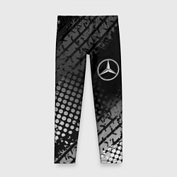 Леггинсы для девочки Mercedes-Benz, цвет: 3D-принт