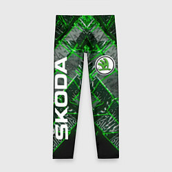 Леггинсы для девочки SKODA, цвет: 3D-принт