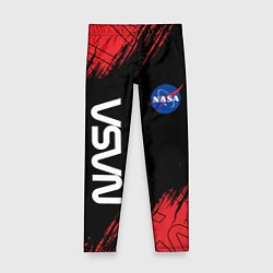 Леггинсы для девочки NASA НАСА, цвет: 3D-принт