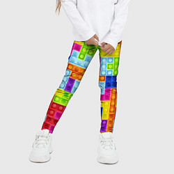 Леггинсы для девочки POP IT ПОП ИТ ПАЗЛ, цвет: 3D-принт — фото 2