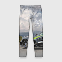 Леггинсы для девочки Mercedes V8 Biturbo Racing Team AMG, цвет: 3D-принт