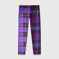 Детские легинсы Purple Checkered