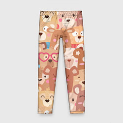 Детские легинсы Bears texture