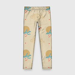 Детские легинсы Китайский орнамент Феникс