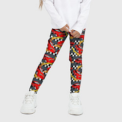 Леггинсы для девочки Спидвей Гонки, цвет: 3D-принт — фото 2