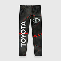 Леггинсы для девочки Toyota sport auto, цвет: 3D-принт