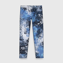 Детские легинсы Спортивный камуфляж Пикси - Черника