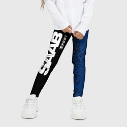 Леггинсы для девочки СААБ Sport Спрей, цвет: 3D-принт — фото 2