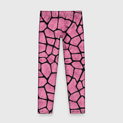 Леггинсы для девочки Шерсть розового жирафа, цвет: 3D-принт