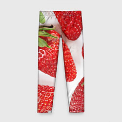 Леггинсы для девочки Strawberries, цвет: 3D-принт