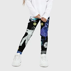 Леггинсы для девочки Underground pattern Fashion 2077, цвет: 3D-принт — фото 2