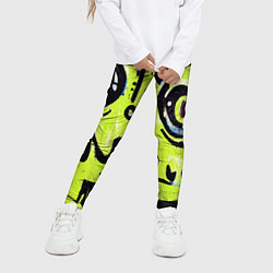 Леггинсы для девочки Уличное творчество - граффити, цвет: 3D-принт — фото 2